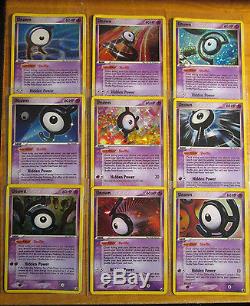 Complete Pokemon Unown Card Ex Forseurs Non Inserés Sous-ensemble / 28 Holo Rare Full Promo Tcg