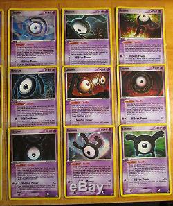 Complete Pokemon Unown Card Ex Forseurs Non Inserés Sous-ensemble / 28 Holo Rare Full Promo Tcg