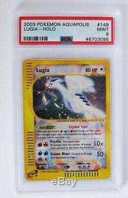 Cristal Lugia 149/147 Aquapolis 2003 Wotc Pokemon Card / Psa 9 Monnaie / Secrète Rare