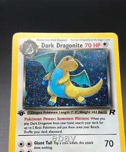 Dark Dragonite 5/82 1ère Édition Holo Rare Pokemon Card