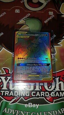 Dracaufeu & Braixen Gx 251/236 Rainbow Hyper Rare Carte Pokemon Cosmic Eclipse