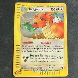 Dragonite 9/165 Expedition Base Set Holo Rare Pokemon Card Near Mint
	<br/> 
 
		<br/>   Traduction en français: Carte Pokemon rare Dragonite 9/165 de l'ensemble de base de l'expédition en Holo, en état presque neuf