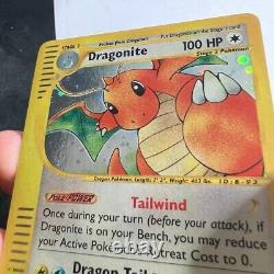 Dragonite 9/165 Expedition Base Set Holo Rare Pokemon Card Near Mint<br/><br/>
 
Traduction en français: Carte Pokemon rare Dragonite 9/165 de l'ensemble de base de l'expédition en Holo, en état presque neuf