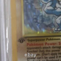 Édition authentique Super Rare Holo Foil Machamp Pokemon Card scellée de 1995