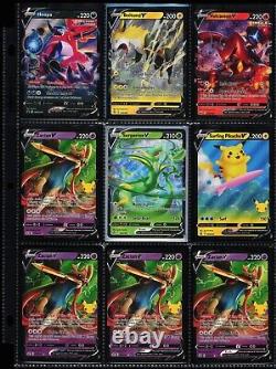 Énorme lot de collection de classeurs de 180 cartes Pokémon mixtes Ultra Rare Full Art
