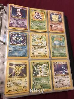 Ensemble De Base Complet Cartes Anciennes De Pokémon Wotc Inc. Charizard 4/102 Holo Rare