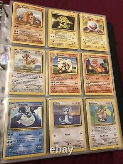 Ensemble De Base Complet Cartes Anciennes De Pokémon Wotc Inc. Charizard 4/102 Holo Rare