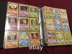 Ensemble De Base Complet Cartes Anciennes De Pokémon Wotc Inc. Charizard 4/102 Holo Rare