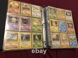 Ensemble De Base Complet Cartes Anciennes De Pokémon Wotc Inc. Charizard 4/102 Holo Rare