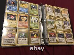 Ensemble De Base Complet Cartes Anciennes De Pokémon Wotc Inc. Charizard 4/102 Holo Rare