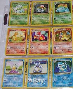 Ensemble De Base Complet Pokémon Original 102/102 Cartes Tous Les Holos Rares Nm-mt Charizard