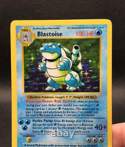 Ensemble De Base De La Carte Pokemon Blastoise (sans Fard) 2/102 Holo Rare 1999
