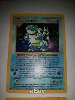 Ensemble De Base De Venusaur Sans Ombres Et Blastoise Sans Ombres Cartes Pokemon Holo Très Rares