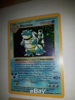 Ensemble De Base De Venusaur Sans Ombres Et Blastoise Sans Ombres Cartes Pokemon Holo Très Rares