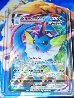 Ensemble complet de 9 cartes Ultra Rare Vmax Eeveelution Pokémon