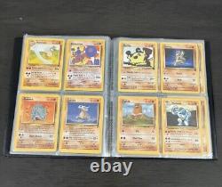 Ensemble de base Pokemon de 1999 100 + Cartes / Vintage Blinder / Lot Rare