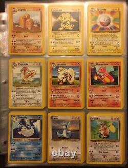Ensemble de base complet des cartes Pokémon 102/102 Charizard Blastoise Vénusaur Original