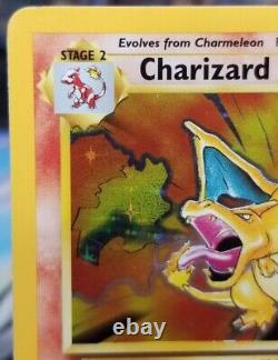Erreur Lire Ex+/ Eng. Charizard Base Set 4/102 Holo Illimité Holo Rare Pokémon