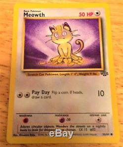 Erreur Rare Pokemon Card 56/64 Miaou Misprint Ooak