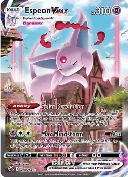 Espeon VMAX Alternatif Alt Art 270/264 Fusion Strike Secret Rare Pokemon