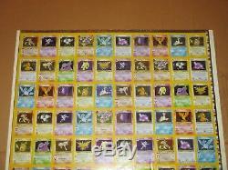 Feuille Holographique De Pokemon Uncut Très Rare Uncut! Cartes Fossil Tcg