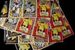 Feuille non découpée de la carte autocollante distributrice A&A Pikachu Pokemon 1ère édition de 1999 sur eBay Pop 1