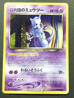 Gr Rocket's Mewtwo Pokemon Card Japanese GB Gameboy Holo Promo Old Back 2001 Lp