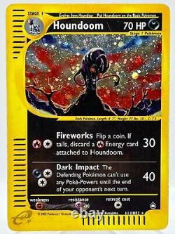 Houndoom H11 / H32 Aquapolis Holo Rare 2003 Carte Vintage Pokémon TCG WOTC