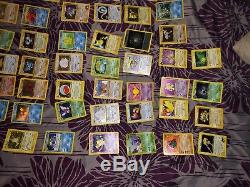 Immense Collection De Cartes Pokemon Holo Rares 1ère Édition Shadowless Vintage Nm Lp