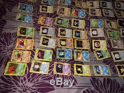 Immense Collection De Cartes Pokemon Holo Rares 1ère Édition Shadowless Vintage Nm Lp