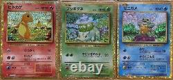 Jeu de cartes Pokémon ensemble classique de Charizard, Blastoise, Venusaur Gosanke japonais