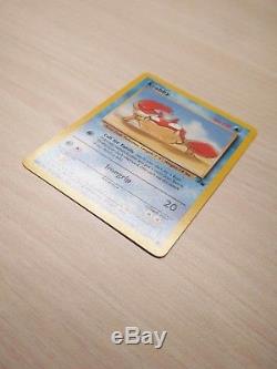 Krabby Original Rare Selten Carte Pokémon Sel Set Fossil 51/62 Neuf
