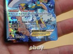 Kyogre EX 6/34 de l'équipe Aqua Double Crisis Full Art Holo NM Carte Pokémon