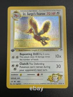 LT. SURGE'S FEAROW Carte Pokémon WOTC 1ère Édition Gym Heroes 7/132 HOLO NM (A)