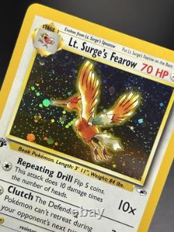 LT. SURGE'S FEAROW Carte Pokémon WOTC 1ère Édition Gym Heroes 7/132 HOLO NM (A)