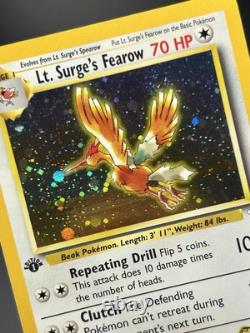 LT. SURGE'S FEAROW Carte Pokémon WOTC 1ère Édition Gym Heroes 7/132 HOLO NM (A)