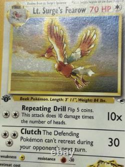 LT. SURGE'S FEAROW Carte Pokémon WOTC 1ère Édition Gym Heroes 7/132 HOLO NM (A)
