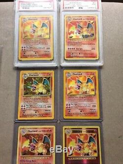 Lot De 64 Rare Carte Charizard Pokémon Collection Shadowless Topsun Holo Signé