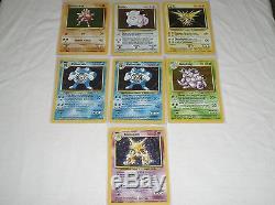 Lot De Cartes De Base De Pokémon (21) Packs De Rappel Non Ouverts Et (165) Cartes À Puce Rares