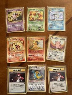 Lot De Millésime Rare Collection Pokemon Cards Holographic Wotc/japanais Tout Prendre