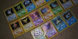 Lot Pokemon Vintage Cartes De Base 400ish Plus De 40 Rares Ensemble À Des Ensembles De Gymnastique. 17 Holographiques
