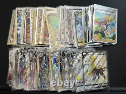 Lot de 124 cartes Pokémon ULTRA RARE PROMO VMAX EX GX V principalement en excellent état ou meilleur