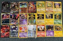 Lot de 125 cartes Pokémon rares incluant des cartes de base telles que Pikachu, Raichu, Electabuzz+