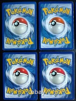 Lot de 21 cartes Pokemon TCG mélangeant des cartes vintage et modernes - État indiqué pour chaque carte