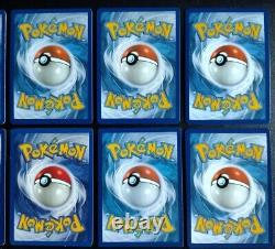 Lot de 21 cartes Pokemon TCG mélangeant des cartes vintage et modernes - État indiqué pour chaque carte