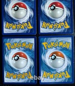 Lot de 21 cartes Pokemon TCG mélangeant des cartes vintage et modernes - État indiqué pour chaque carte