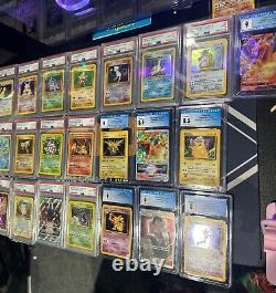 Lot de 22 cartes Pokemon gradées PSA CGC, beaucoup de cartes rares à voir.