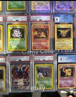 Lot de 22 cartes Pokemon gradées PSA CGC, beaucoup de cartes rares à voir.