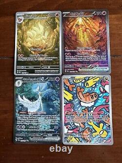 Lot de 30 cartes Pokémon modernes rares en illustration, en excellent état près du neuf