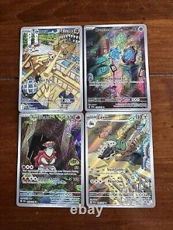 Lot de 30 cartes Pokémon modernes rares en illustration, en excellent état près du neuf